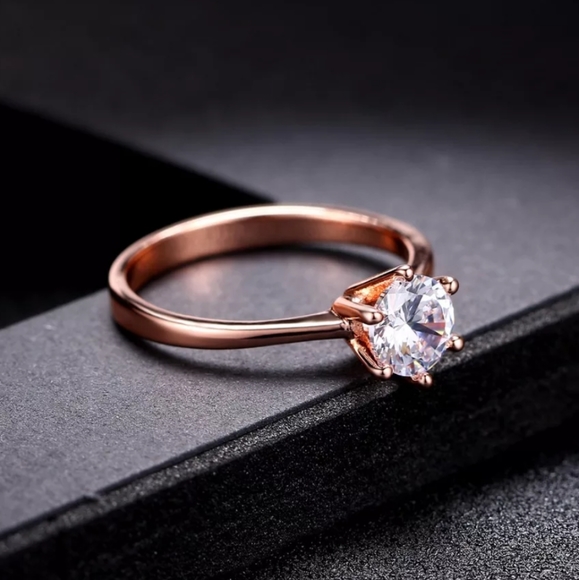 NEW Rose Gold 1 Carat Solitaire Engagement Ring - Picture 3 of 7